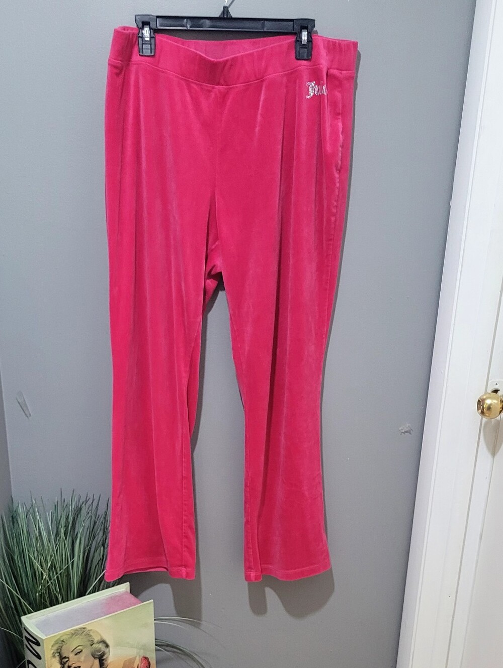 JUICY COUTURE Pink Velour  Bottoms - Plush Comfort Sz 2xl